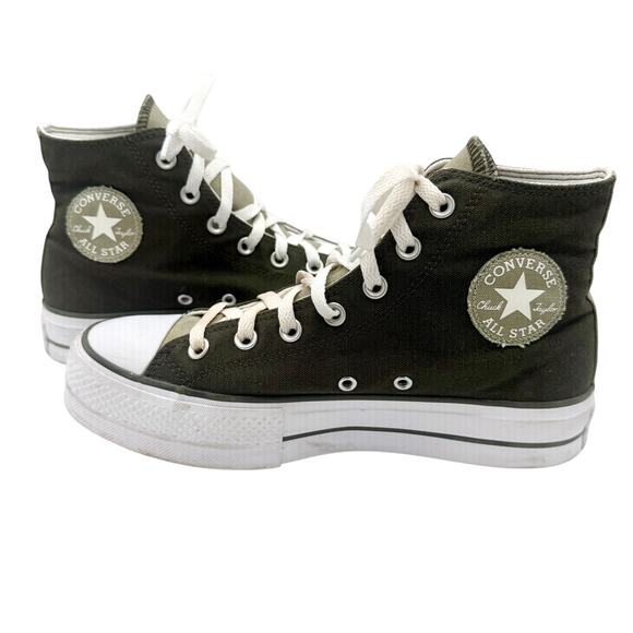 Converse Chuck Taylor Lift Platform High Top Olive Mens 6.5 Womens 8.5 main image 7